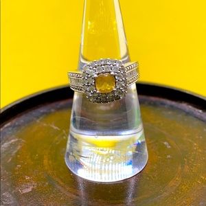 Charming yellow stone Surrounded by stones